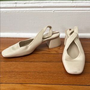 Chic Cream Slingback Heels